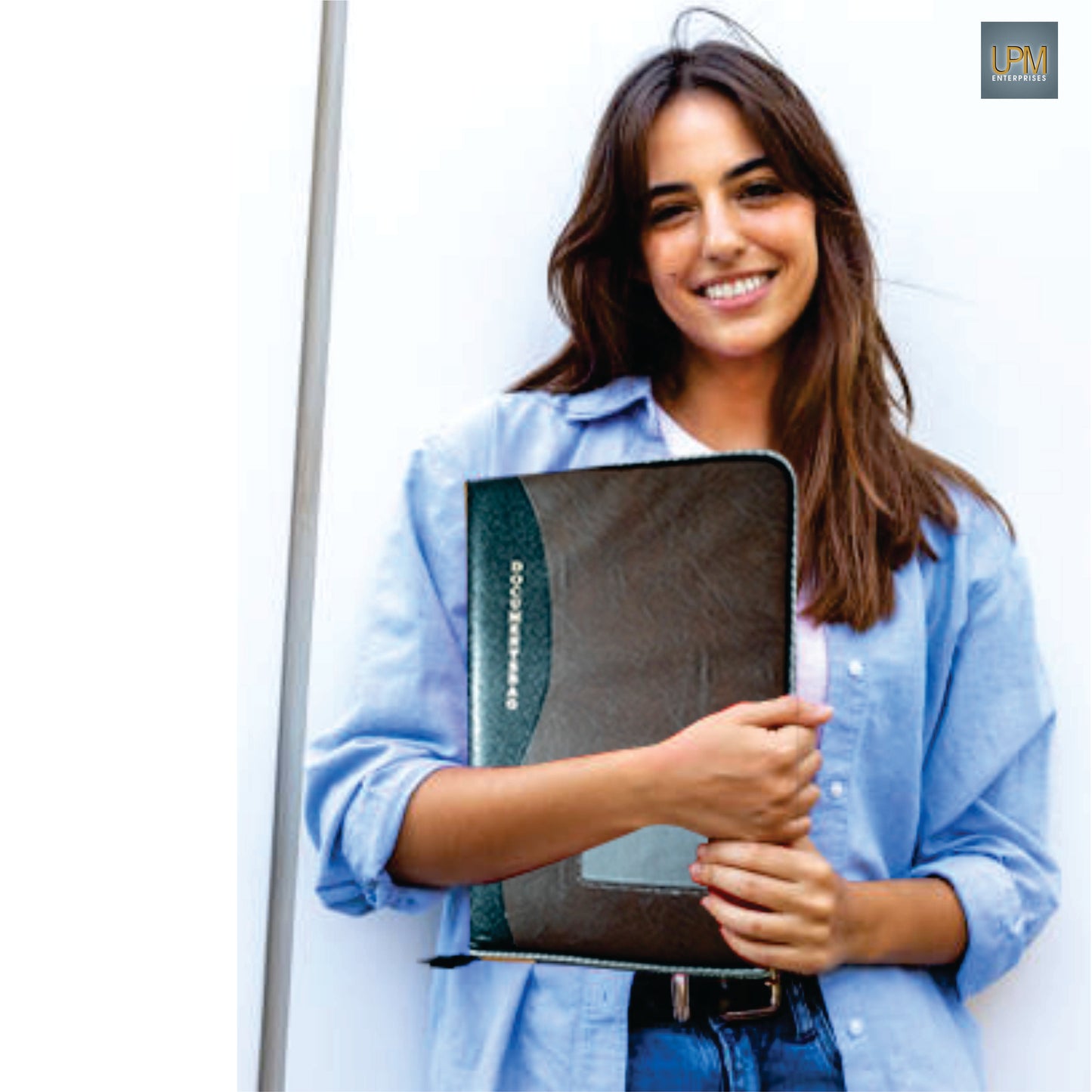 UPM Leather A4 Size Document Folder with photos pocket