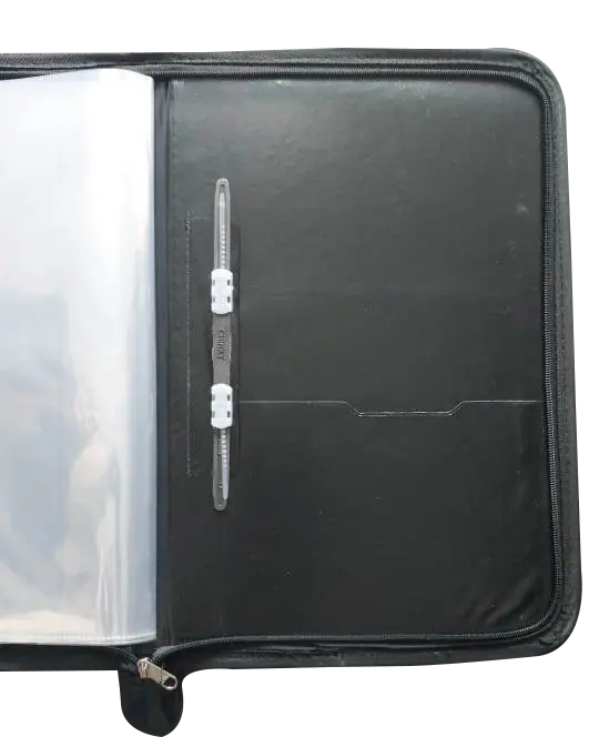 Document Professional File Folders, Document Files Leather - Black 20 Sleeve - UPM ENTER STORE